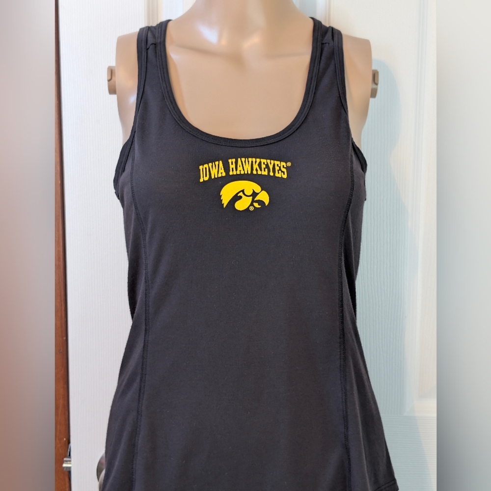 Rivalry Threads Black and Yellow Iowa Tank Top- Medium